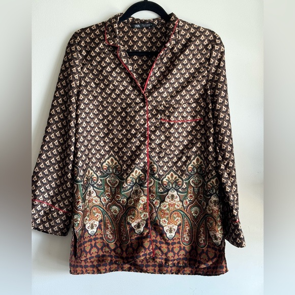 Like-New ZARA Printed Shirt - Picture 5 of 7